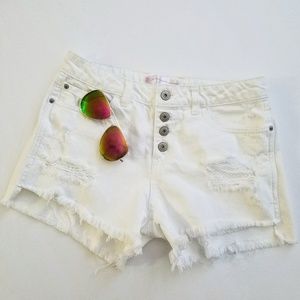 🎉B.O.G.O | No Boundaries Distressed High-Waisted Shorts - 7